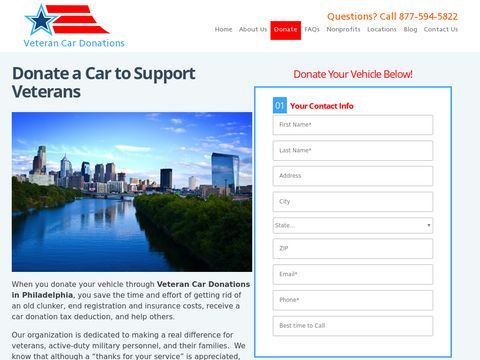 Veteran Car Donations Philadelphia