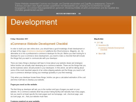 eCommerce Website Development