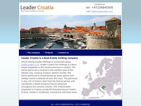 Leader Croatia is a Real-Estate holding company