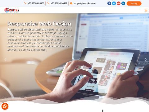 Best Website Design And Development Company In Kolkata - WEBTIKS