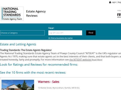 Estate Agent Ratings 