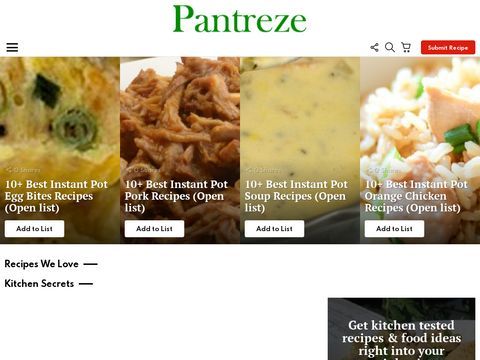 Pantreze Recipe Sharing