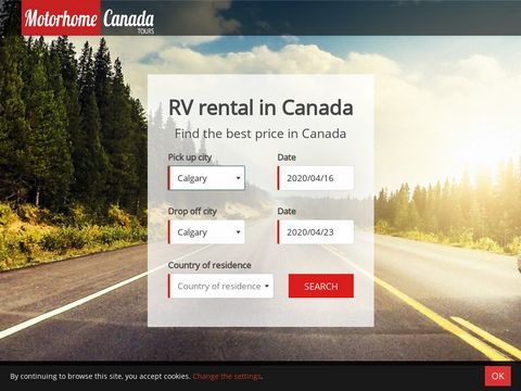 Motorhome Canada - RV rental specialist, camper hire and travel