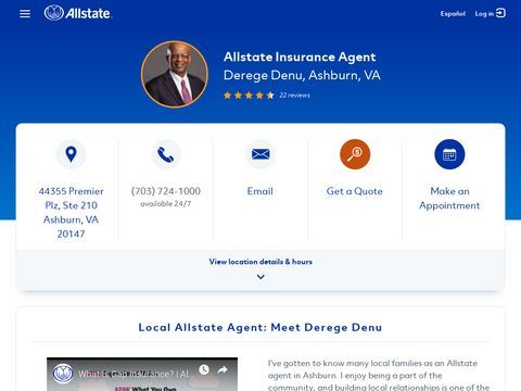 Allstate | Car Insurance in Ashburn, VA - Derege Denu