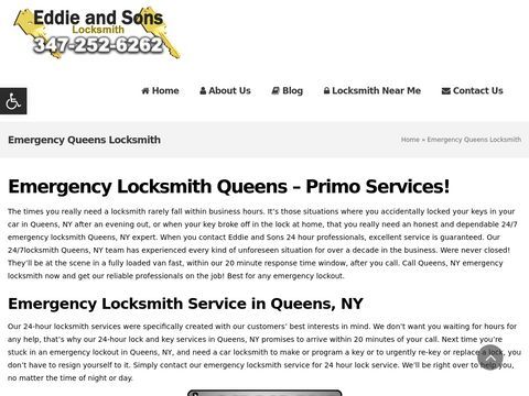 Eddie and Sons Locksmith - Emergency Locksmith Queens