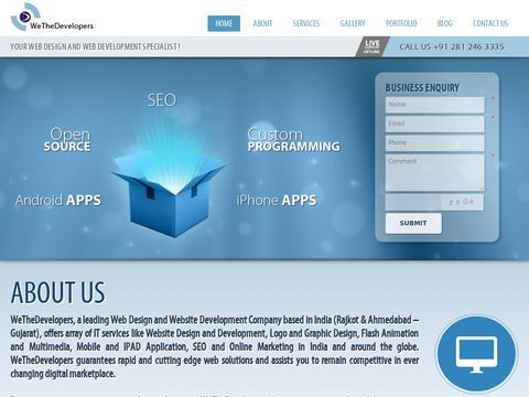 WeTheDevelopers - web design and web development company