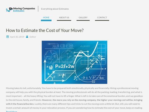 Moving Companies Estimates