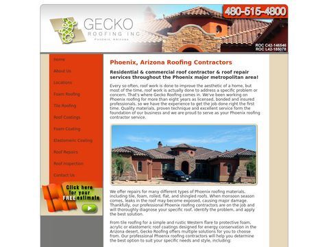 Phoenix Arizona roofing contractor roof repair company