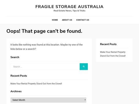 Fragile Storage Melbourne