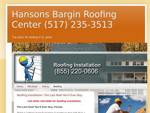 Hansons Bargin Roofing Center
