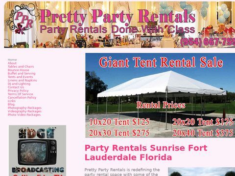 Party Rentals Sunrise Florida