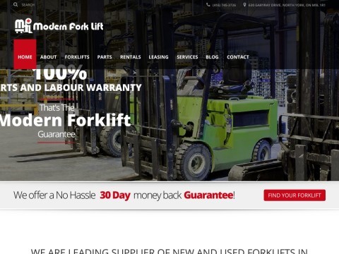 Modern Fork Lift | Toronto Forklift Rental, Repair