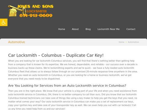 Jones and Sons Auto Locksmith