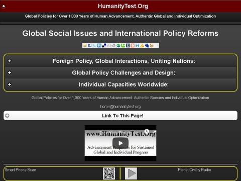International Policies for Advancement : Humanity Test 