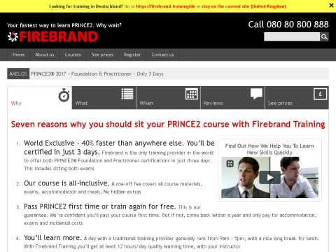 Prince2 Foundation Practitioner |  Firebrand Training