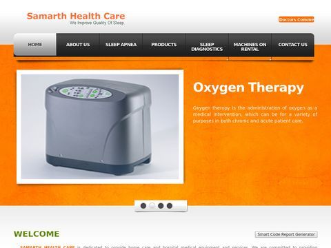 Samarth Healthcare Solution, Sleep Therapy, Oxygen Therapy, 