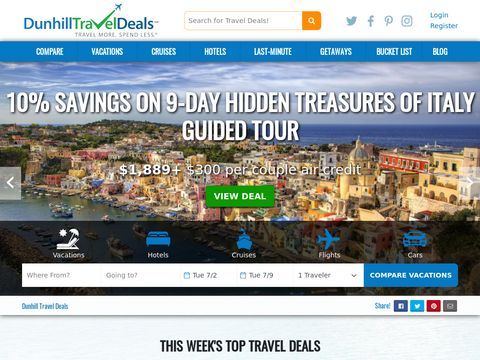 Vacation Deals: Cruises, Airfare, Hotels, Resorts, Packages | Dunhill Vacations