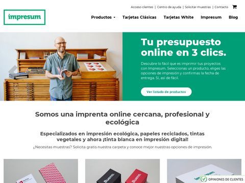 Imprenta online. Expertos en impresión ecológica