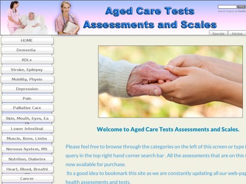 Aged Care Tests, Assessments and Scales  - HOME