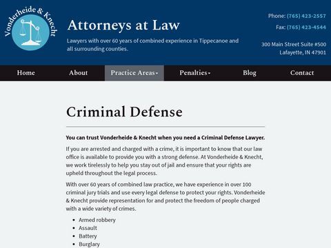 Criminal Defence Lawyer Indiana