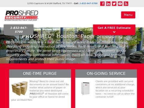 PROSHRED® Houston