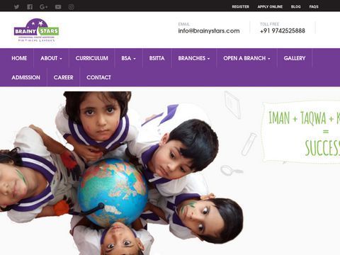 Brainy Stars International Holistic Montessori | Kindergarten | Preschool | Nursery School - Bangalore, India