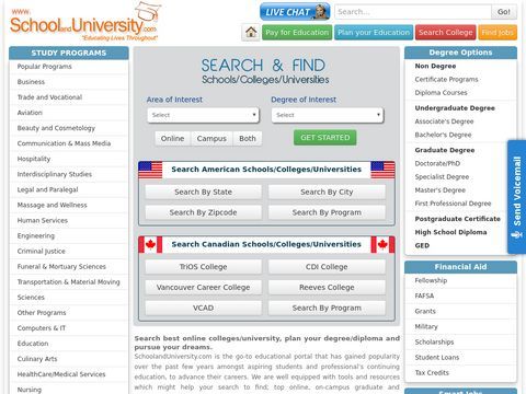 College Search - Top Online University Programs