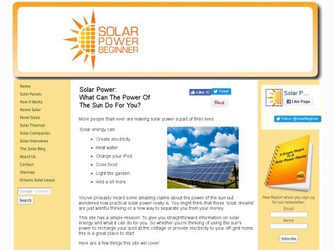 Solar Power Beginner