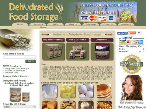 Dehydrated Food Storage