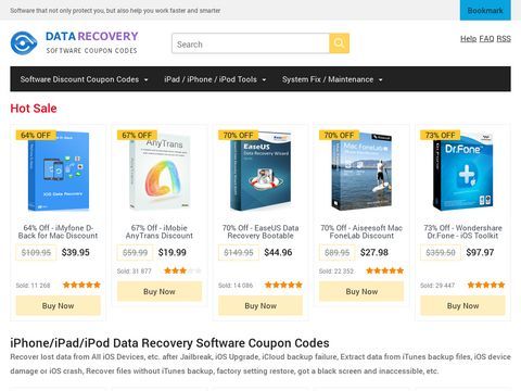 Data Recovery Software Coupon Codes