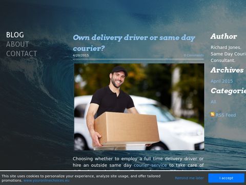 Own delivery driver or same day courier?