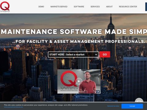 Que Centre Facilities Maintenance Software - CMMS Software