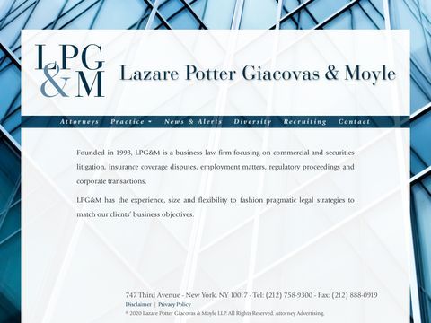 Lazare Potter & Giacovas LLP