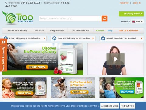 TrooHealthCare.com - Reliable natural health and beauty prod