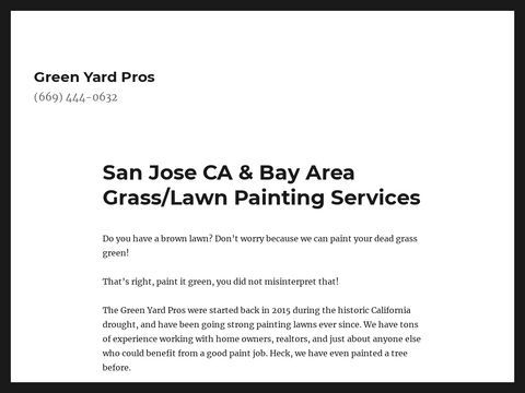Green Yard Pros- Lawn Painting