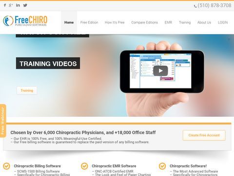 Free Chiropractic Billing, EMR Software, Free Chiropractic Office Management software