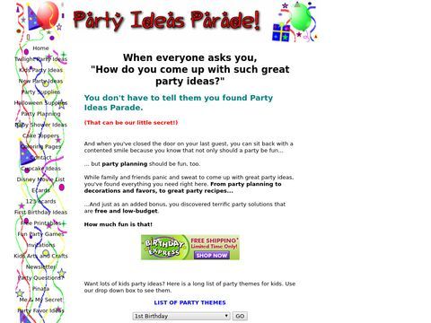 Party Ideas Parade