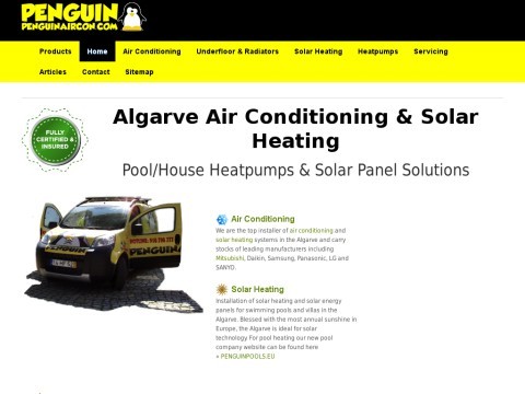 Algarve Air Conditioning & Solar Heating - Penguin  | Solar 