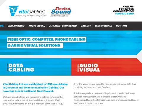 Vitel Cabling Ltd | Electro Sound | Northland, Whangarei, New Zealand