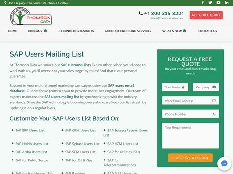 SAP Decision Makers list