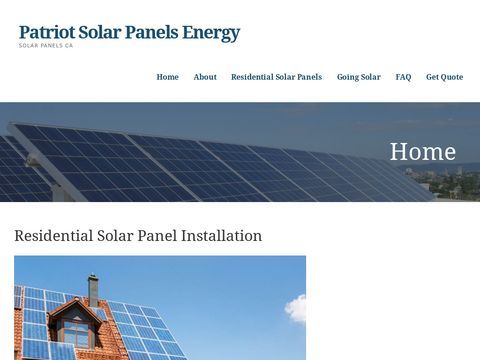 Patriot Solar Panels Energy