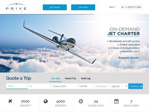 Rent a Jet at PriveJets.com