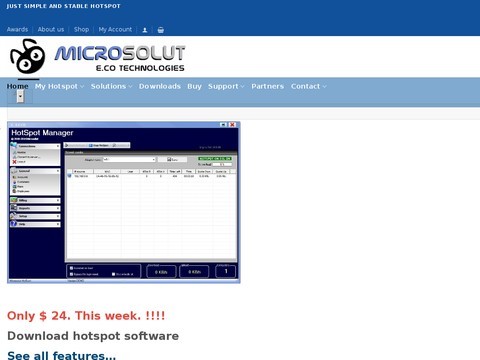 Hotspot software .Wifi billing .Captive portal . - Microsolut