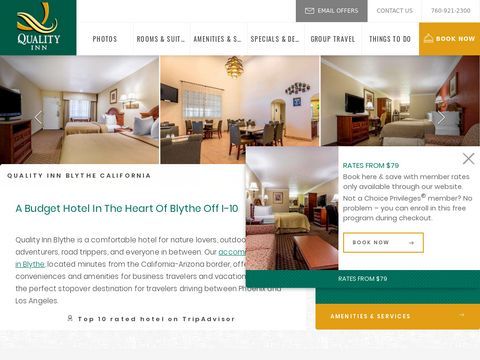 Blythe California Hotel- Quality Inn