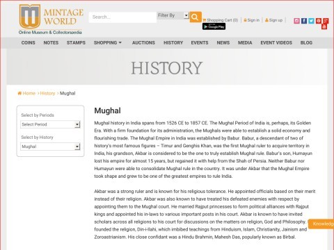 Mughal Empire History