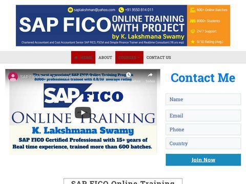 SAP FICO Online Training by Finance Guru K.Lakshmana Swamy