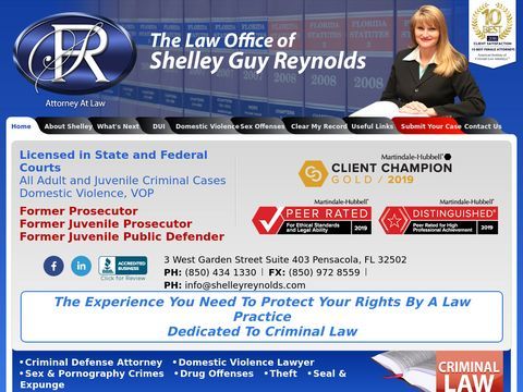 Pensacola Criminal Defense Attorney Shelley Guy Reynolds