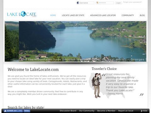 Home of Lakes Enthusiasts - LakeLocate.com