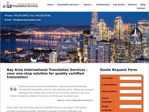 Bay Area International Translation Services