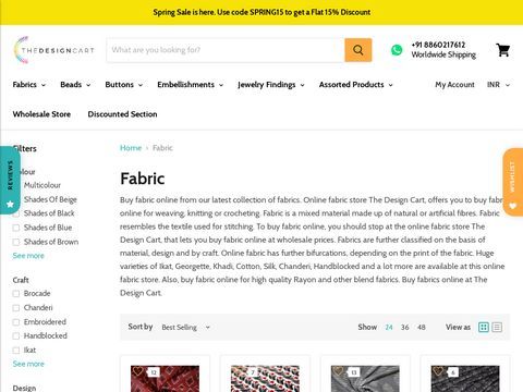 Buy Fabric Online | Online Fabric Store – The Design Cart